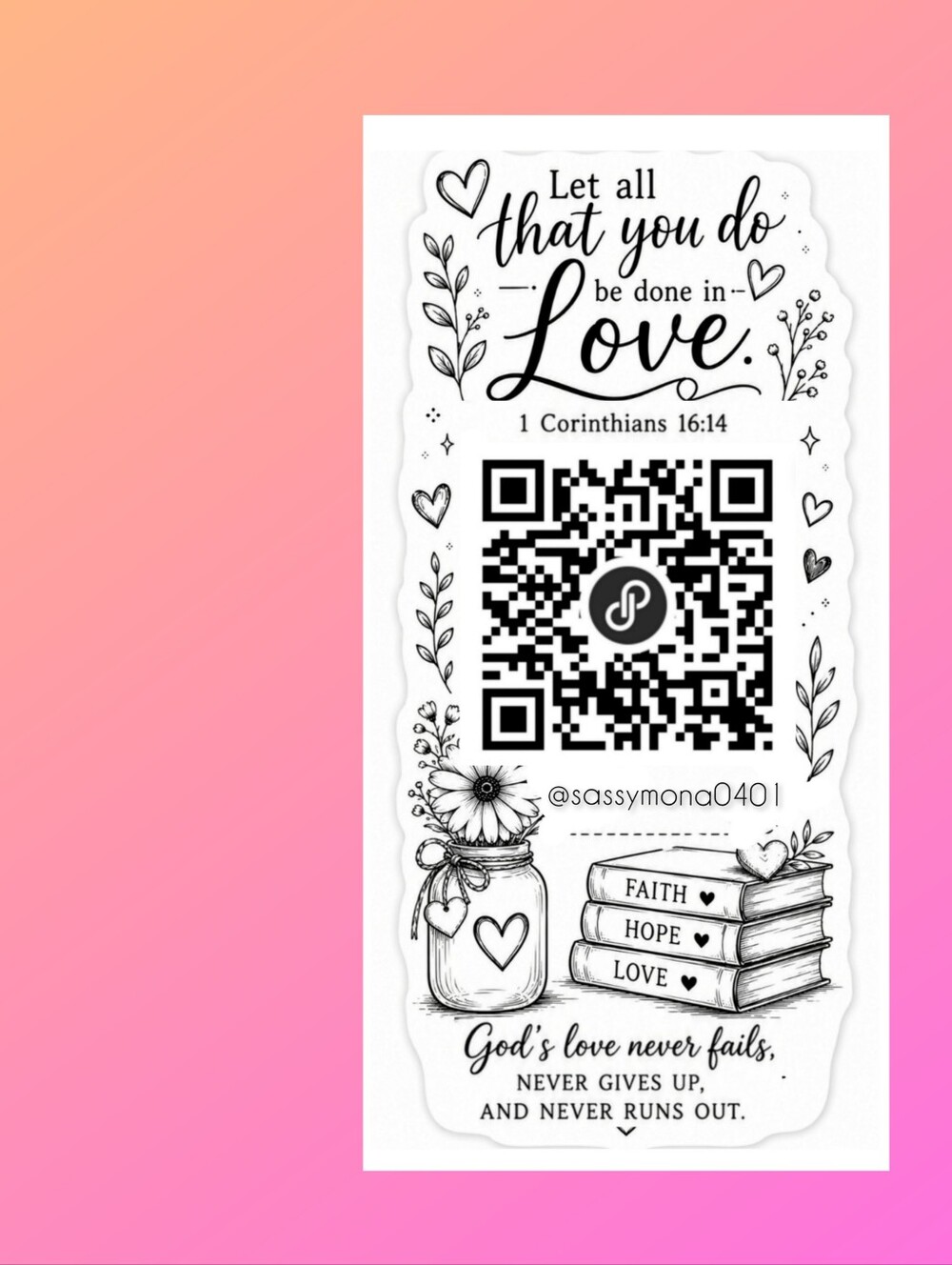 QR Thank You Closet Stickers 2x4 50 Custom Handcrafted Your Choice Design - Picture 8 of 10